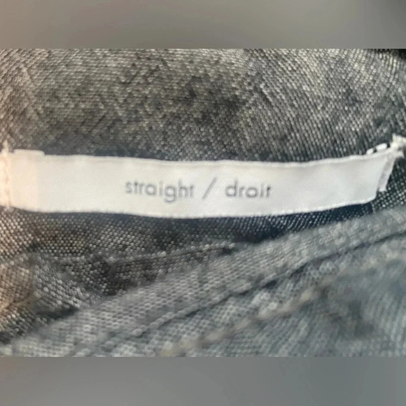 Calvin Klein Men's Blue/Gray 100% Cotton Micro Striped Career Trousers 34x32 EUC - Picture 5 of 12